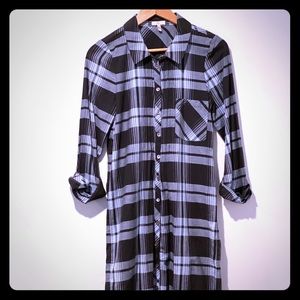 Joie Plaid Shirt Dress